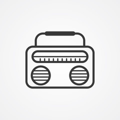 Radio vector icon sign symbol