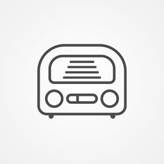 Radio vector icon sign symbol
