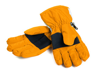 Pair of winter ski gloves