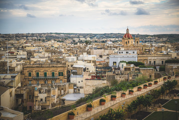 Fototapeta na wymiar Victoria city, Gozo, Malta