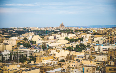 Fototapeta na wymiar Victoria city, Gozo, Malta Island