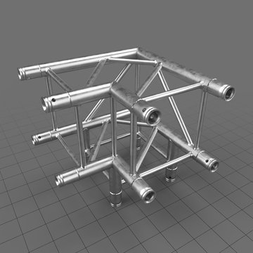 Stage truss with sharp corner