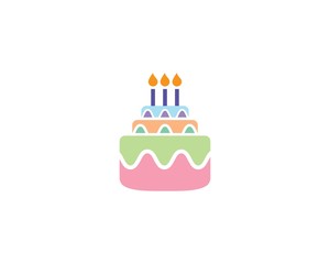 Cake logo vector