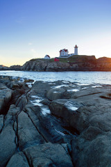 Lighthouse At Sunrise, Maine, USA - 236195552