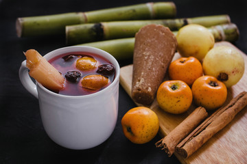 ponche navidad mexico, mexican fruits hot punch traditional for christmas