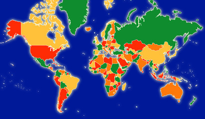 Political map of the world. Vector