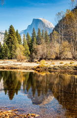half dome in yosemite