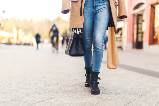 Girl At Shopping