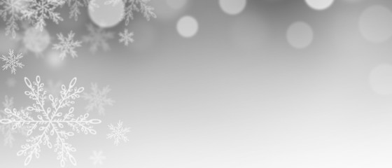 Fototapeta premium Schneeflocken - Weihnachtsmotiv