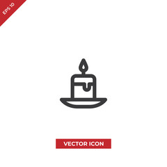 Candle vector icon