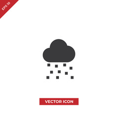 Snowing vector icon