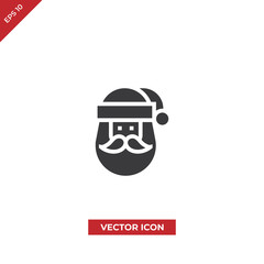 Santa claus vector icon