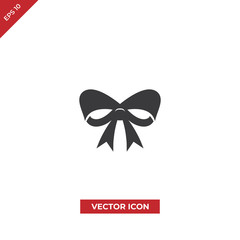 Christmas ribbon vector icon