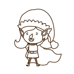 elf woman walking avatar character