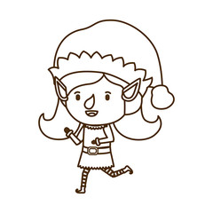 elf woman walking avatar character