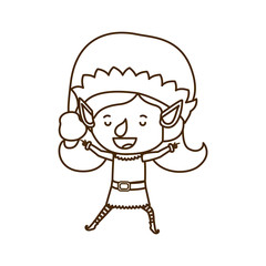 elf woman walking avatar character
