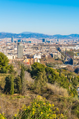 Obraz premium Aerial View Barcelona City, Spain