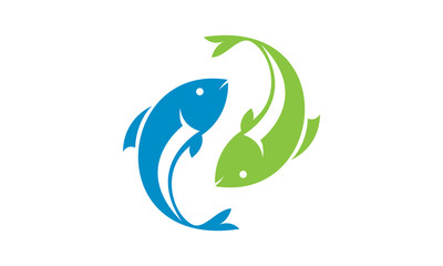 Double fish logo