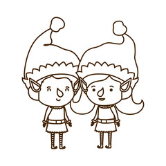 couple of elves moving avatar character