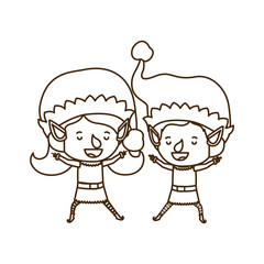 couple of elves moving avatar character