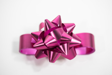 colorful ribbons bows on the white background