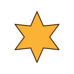 Obraz premium golden star isolated icon