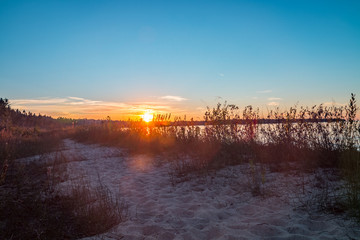 Sunset on Lake Michigan, Wilderness State Park