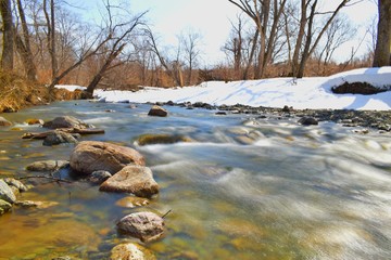 river in winter