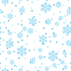 Christmas snowflakes network seamless pattern. Great for winter holidays wallpaper, backgrounds, invitations, packaging design projects. Surface pattern design.