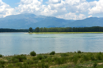 Amazing Summer view of Koprinka Reservoir, Stara Zagora Region, Bulgaria