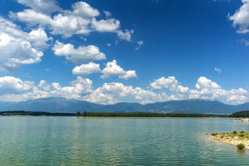 Amazing Summer view of Koprinka Reservoir, Stara Zagora Region, Bulgaria