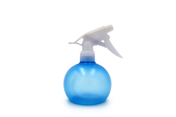 Sprayer - Blue plastic sprayer isolated on white background