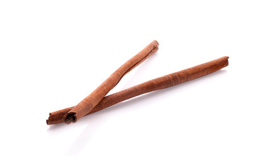 cinnamon stick spice isolated on white background closeup