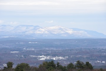 Snowy Hudson Valley Mountains