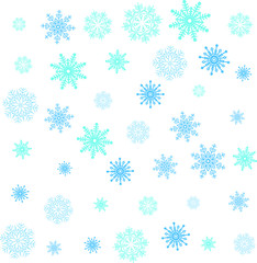 Crystal of snow pattern