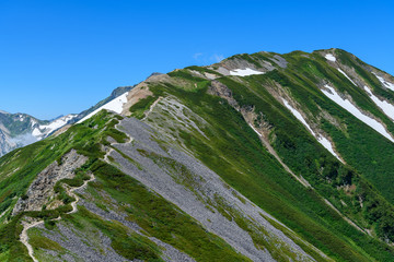 夏の小蓮華山