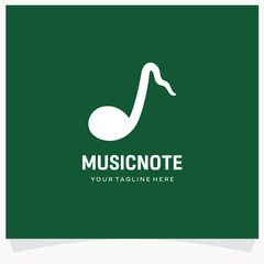 Music Note Logo Design Template