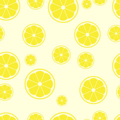 lemon sliced become to seamless pattern background