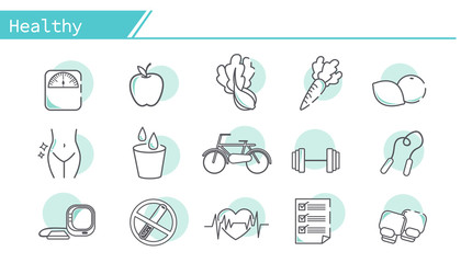 Health concept Icon set