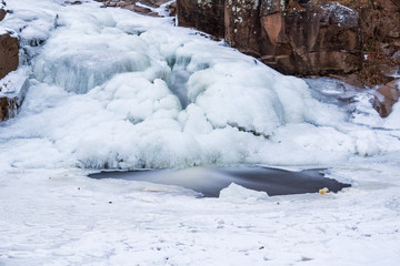 icy waterfall