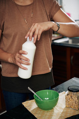 Making healthy breakfast