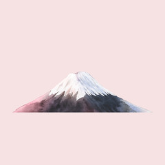 Mount Fuji in Japan vector - obrazy, fototapety, plakaty