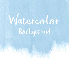 Naklejka na ściany i meble Pastel blue watercolor background vector
