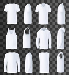 Male top clothes template and mockup