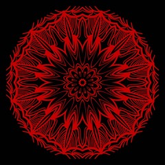 Mandala Style Vector Shapes. Decorative Cicle ornament. Floral design.