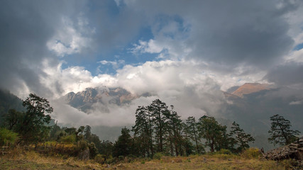 High ice mountain in Nepal