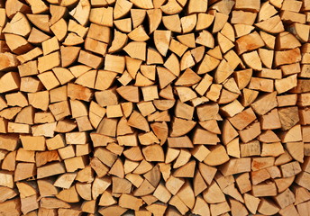 background of wooden logs