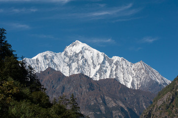 Fototapeta premium High ice mountain in Nepal