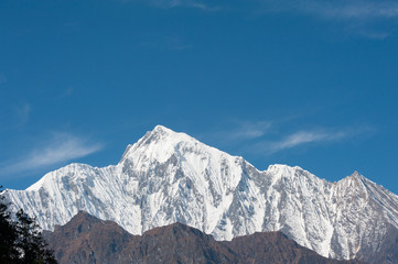 Obraz premium High ice mountain in Nepal