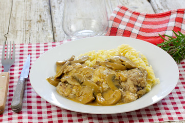 cervelle aux champignons